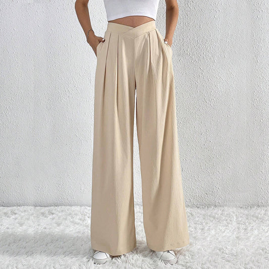 CASUAL WIDE-LEG TROUSERS