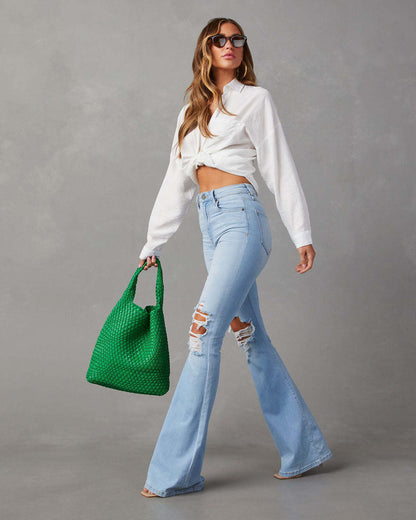 Temperament Wide-leg Jeans