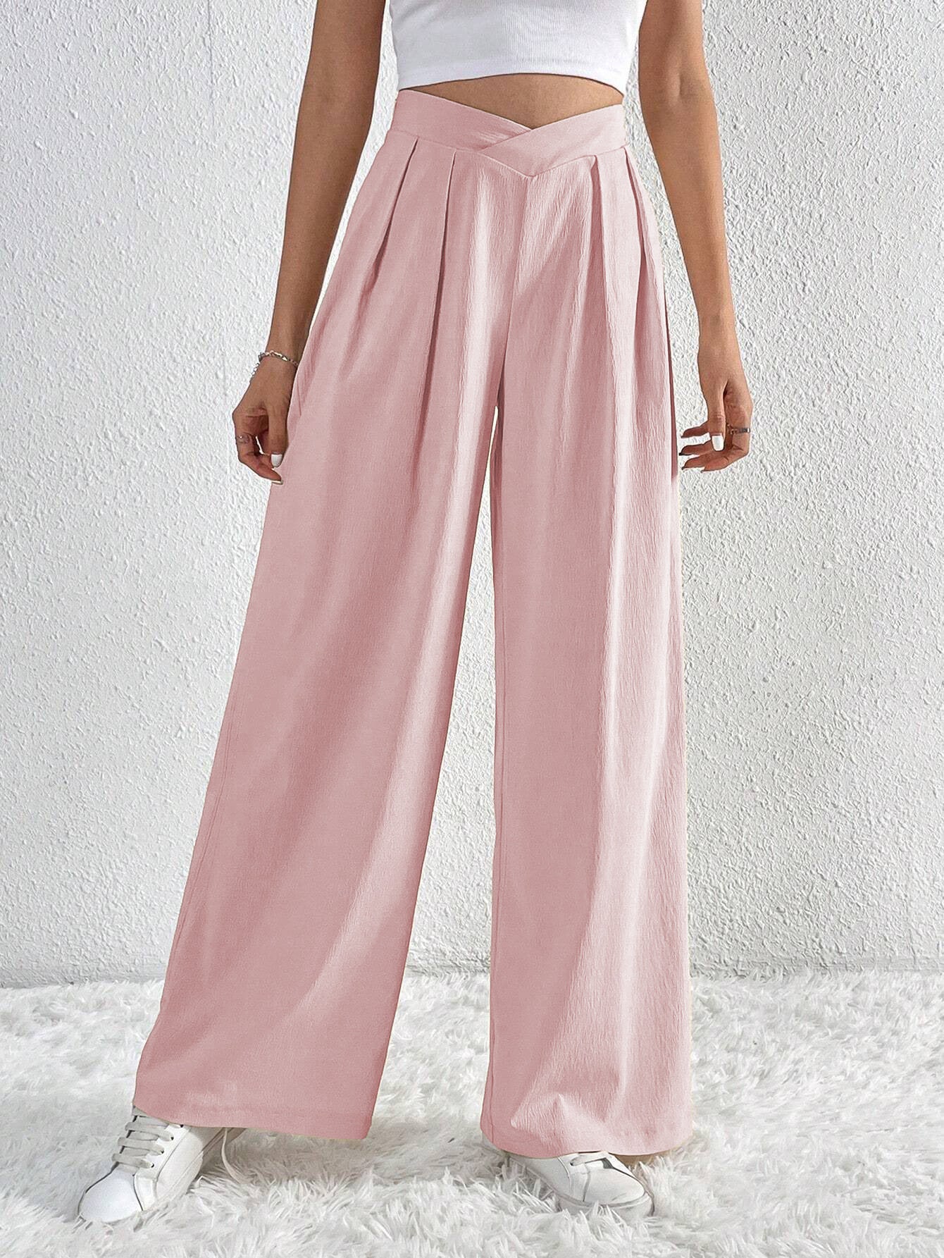 CASUAL WIDE-LEG TROUSERS