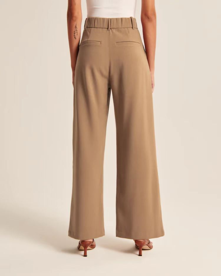 ELEGANT HIGH-WAISTED WIDE LEG TROUSERS