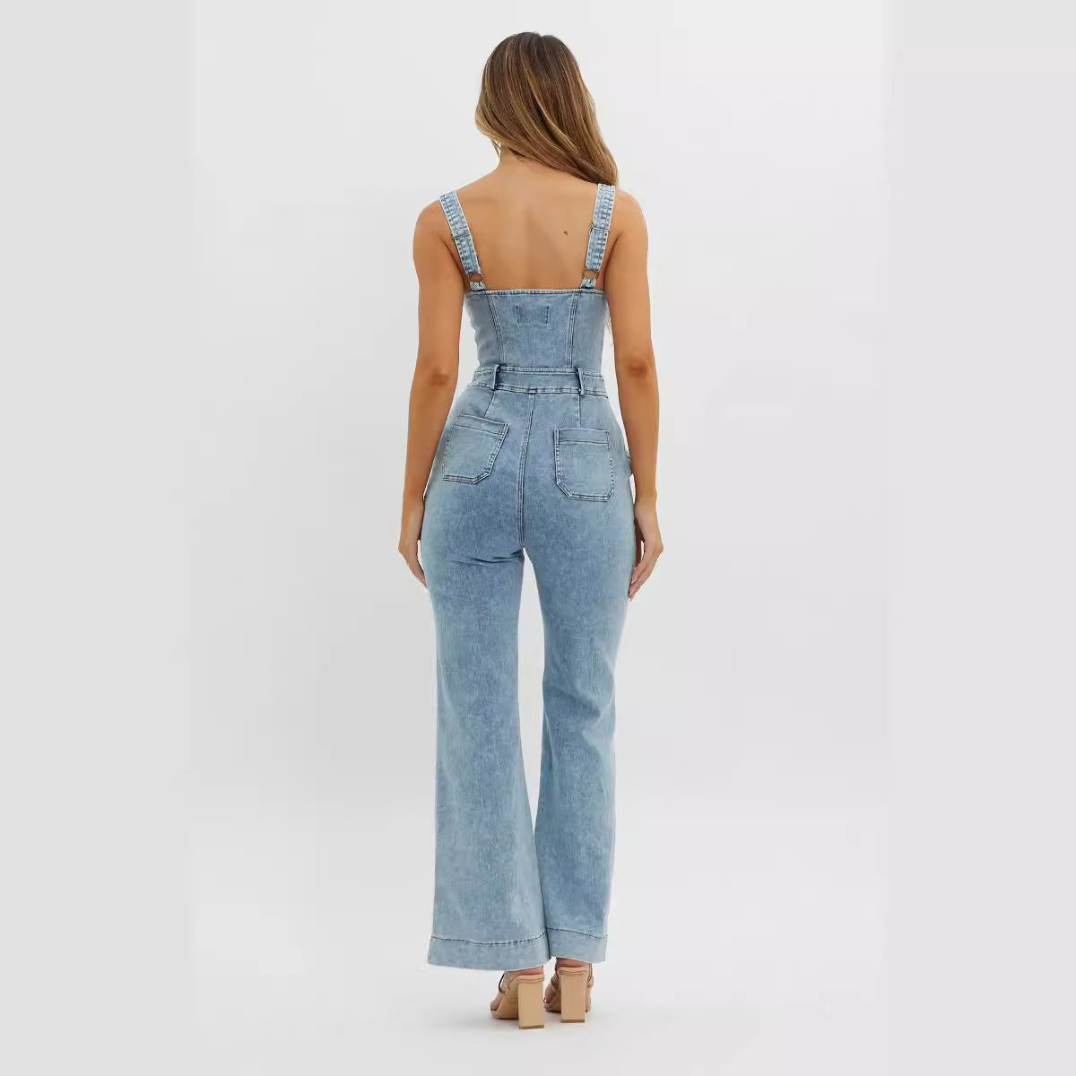 ADJUSTABLE SHOULDER STRAP JUMPSUIT